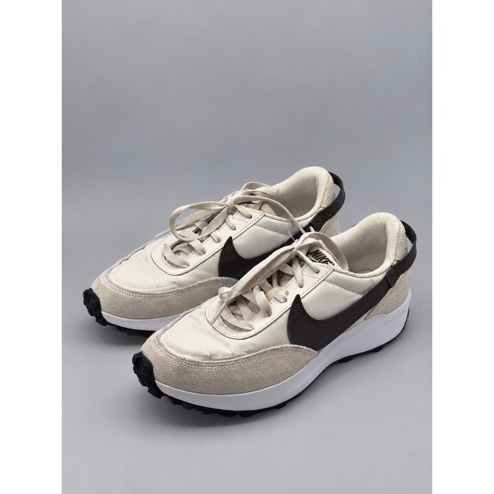 Nike Waffle Debut Women's Size 7.5 White Baroque Brown Phantom DH9523-107